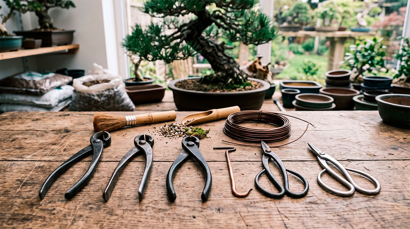 tamanho tesoura bonsai
