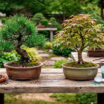 adubo orgânico e químico bonsai