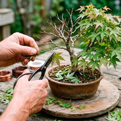 Desfolha no Bonsai: Como, quando e por que cortar as folhas para criar ramificação fina
